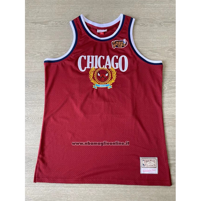 Maglia Chicago Bulls Michael Jordan #23 Mitchell & Ness 1996 Rosso
